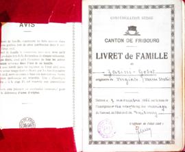 Livret de famille Zarini – Gobet 1955